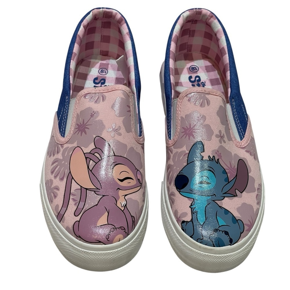 DISNEY STITCH & ANGEL WOMENS  SNEAKERS SZ 8.5 NWTS